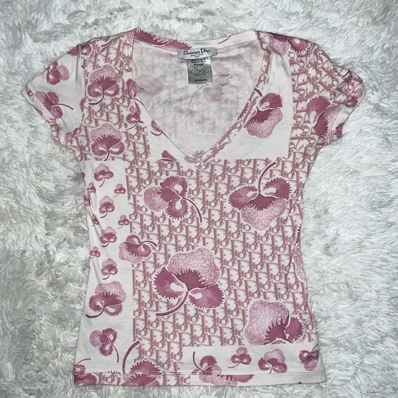 β SOLD β πRAREπ Authentic Vintage Christian Dior Trotter Monogram Logo T-shirt - Picture 5 of 9